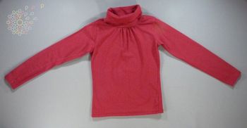 Tee-shirt sous-pull jersey rouge pois Du Pareil Au Même 12 ans 150 cm fille