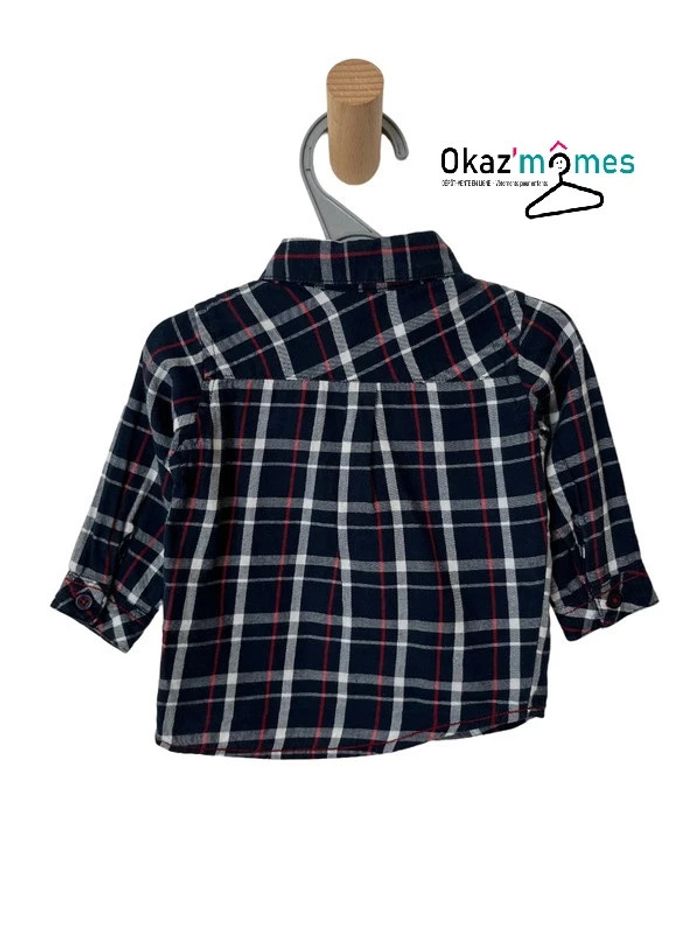 Chemise manches longues à carreaux - Z Grain de blé 3 mois (59cm) - photo numéro 3