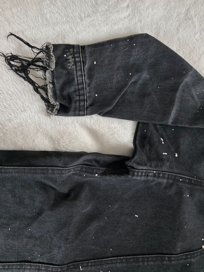 Veste en jean noir longue - photo numéro 10