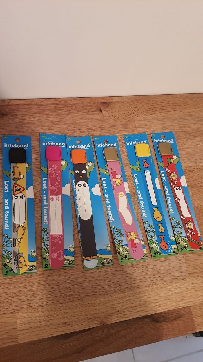 Bracelets identification étanche enfant