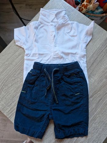 Ensemble garçon,  short et polo.  Kimbaloo