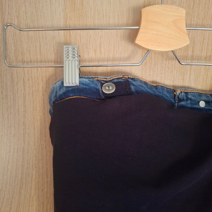 🤰JUPE  en jeans de Grossesse Taille 38 Marque Maternité LA HALLE - photo numéro 4