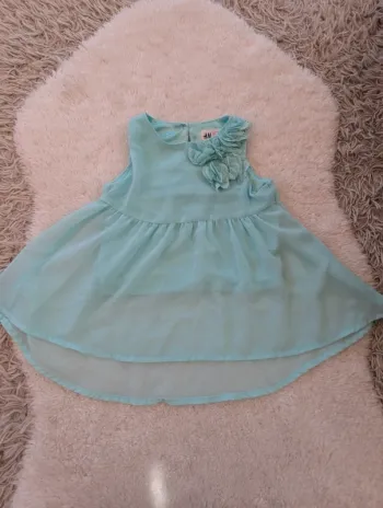 Robe de cérémonie fille bleu 18-24 mois