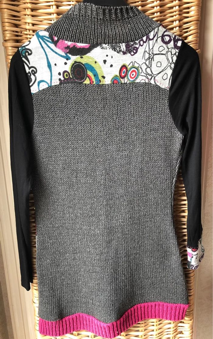 Robe poly matières - photo numéro 5