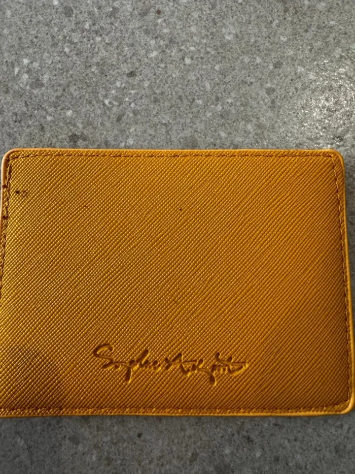 Porte carte jaune Busy as a bee, très bon état, 11x8cm - photo numéro 2