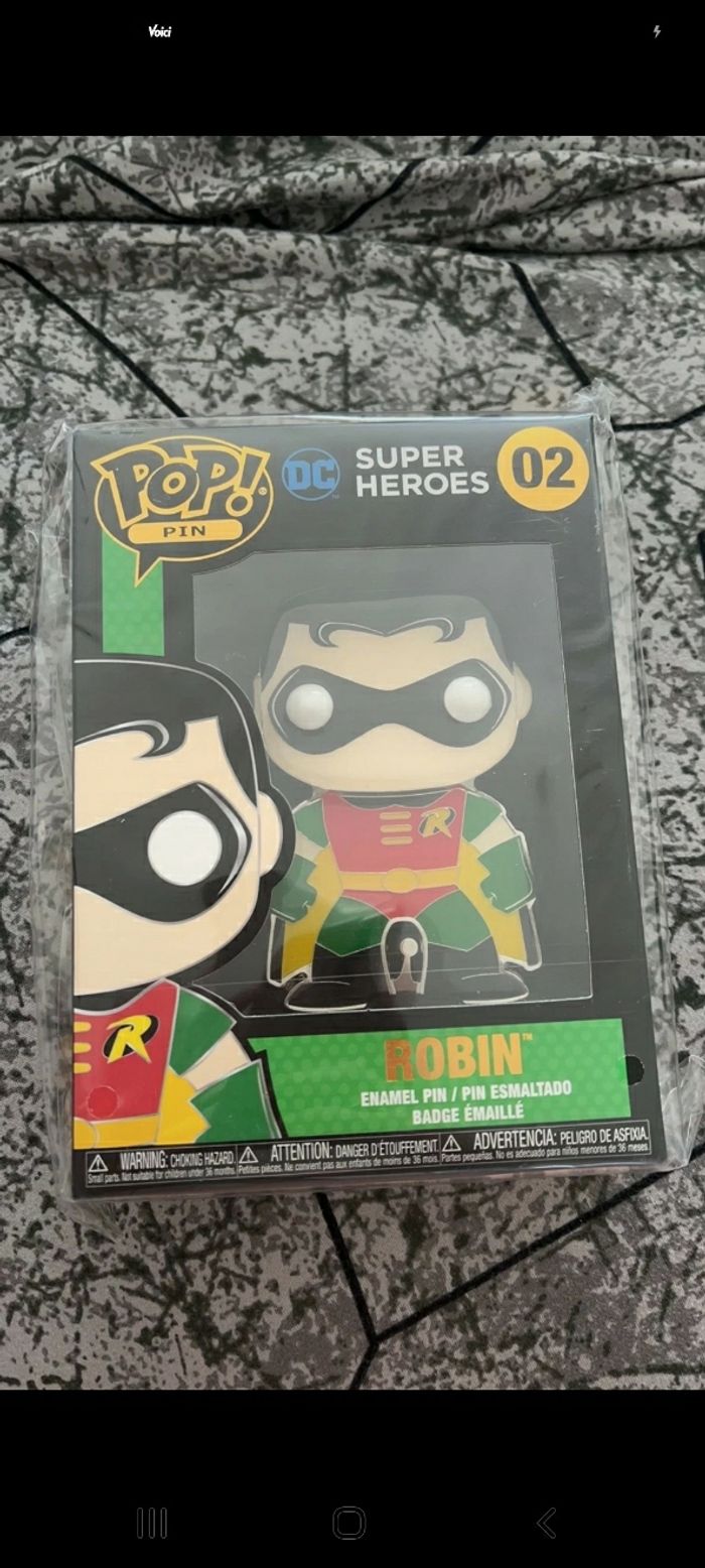 Pop pin super héros neuf Robin