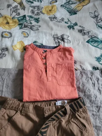 Ensemble bermuda et chemise 10 ans