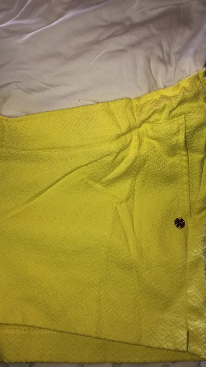 Short jaune de grossesse taille S JBC - photo numéro 3