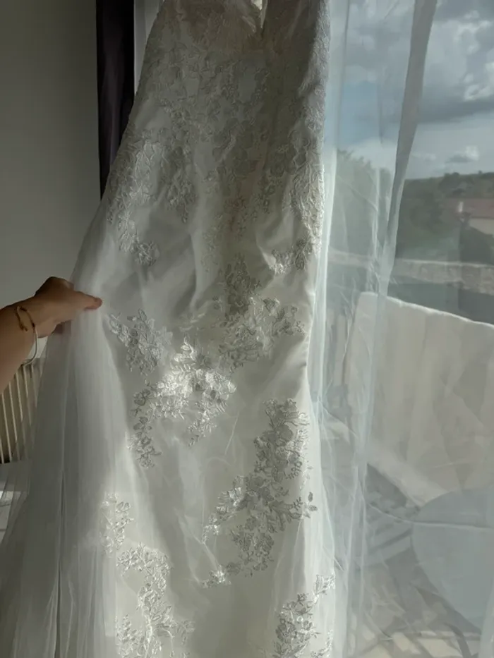 Magnifique robe de mariée sirène dentelle – Taille 36 - photo numéro 6