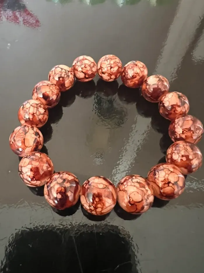 Lot de 7 Bracelets en Pierres Colorées 8mm – Style Cosmique – Porte-Bonheur - photo numéro 5