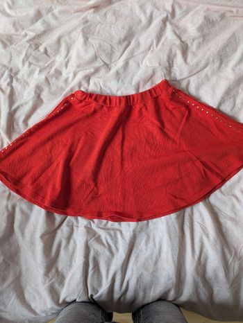 Jupe patineuse rouge 8 ans