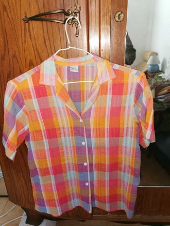 Chemise à carreaux multicolore mc