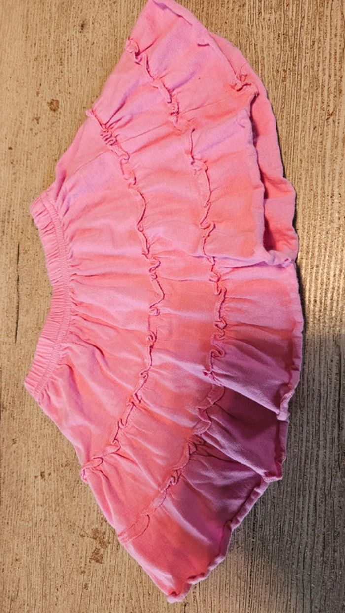 Jupe courte rose, avec froufrous, 18 mois, - photo numéro 4
