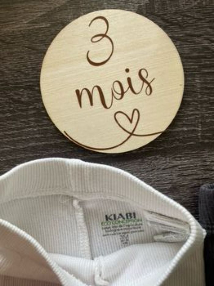 2 pantalons leggins Kiabi 3 mois - photo numéro 3