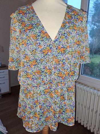 blouse fleuri multicolore kiabi 46