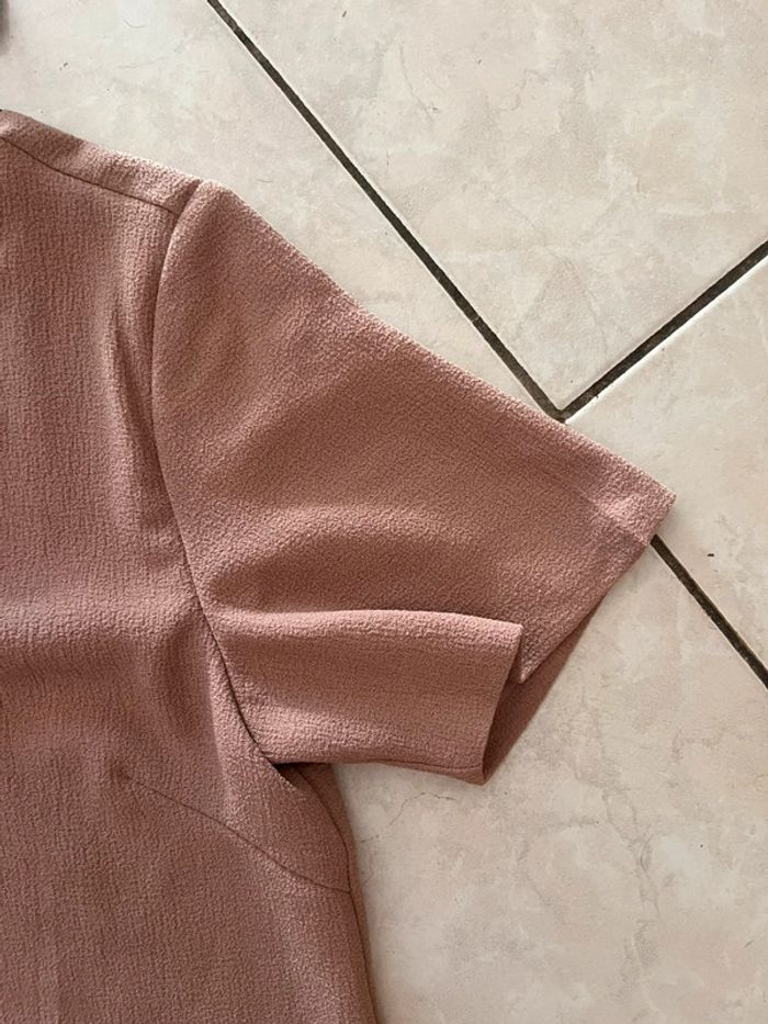Robe rose poudré Jelybee – Taille M/L – avec nœud noir - photo numéro 3