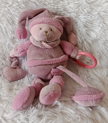 Doudou et compagnie ours mauve - douceur macaron 