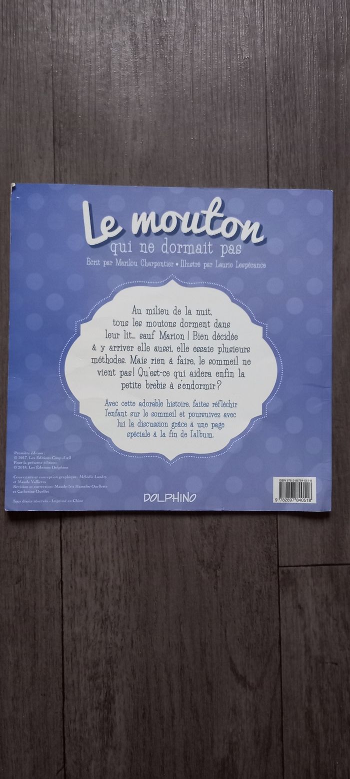 Livre Ke mouton qui ne dormait pas - photo numéro 2