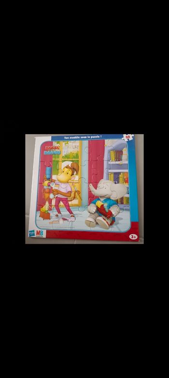Puzzle Babar et Badou 20 pièces MB puzzles - Hasbro