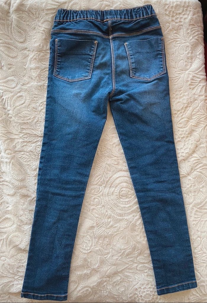 Jean skinny bleu de chez Tex taille 7-8 ans - photo numéro 2