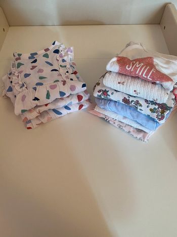 Lot tee-shirts manches longues 12mois