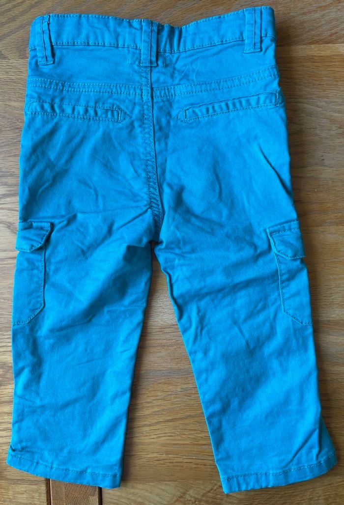 Pantalon cargo bleu 81cm 18m - photo numéro 4