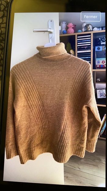 Pull col roulé