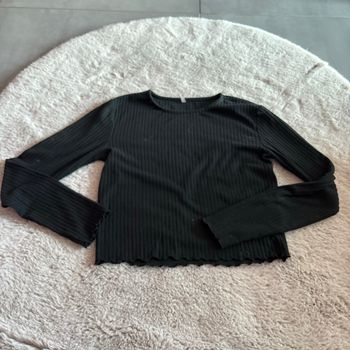 T-shirt à manche longue noir