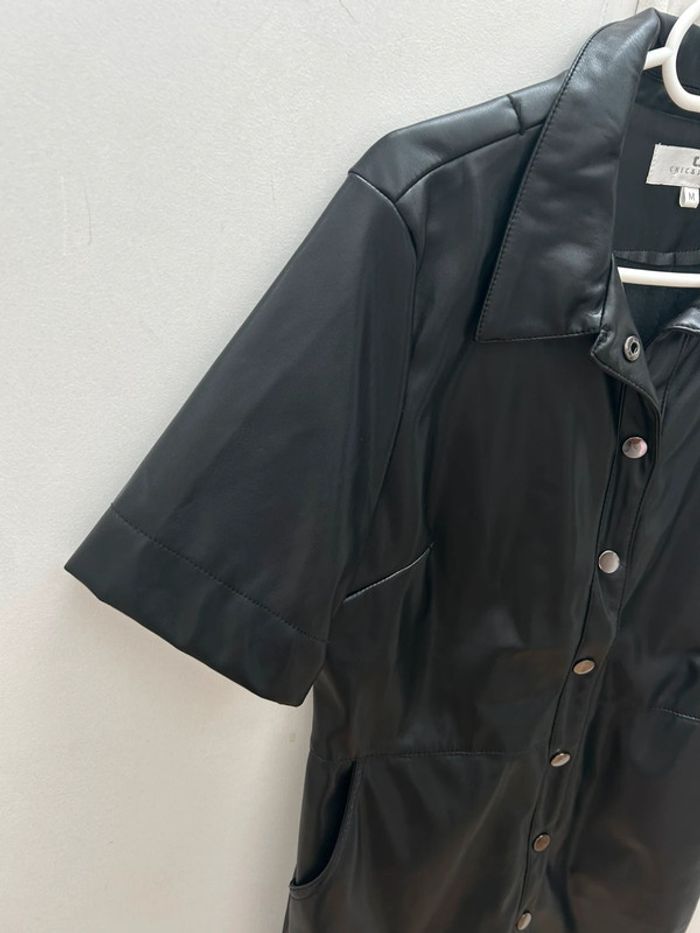 Robe simili cuir noir chic et jeune taille M - photo numéro 3