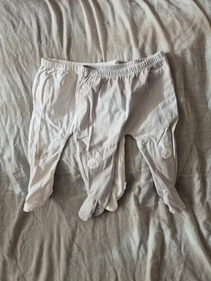 Lot de 2 pantalons de pyjamas 9mois - photo numéro 2
