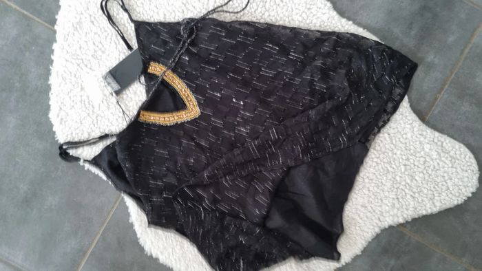 Haut blouse fluide neuf sans manche à bretelles 40 42 - photo numéro 2