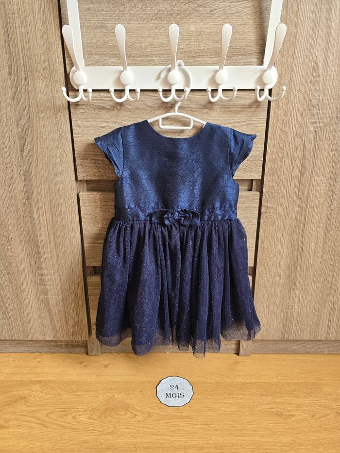 Vêtement Bébé Fille - Robe bleu - Tissaia - 24 mois