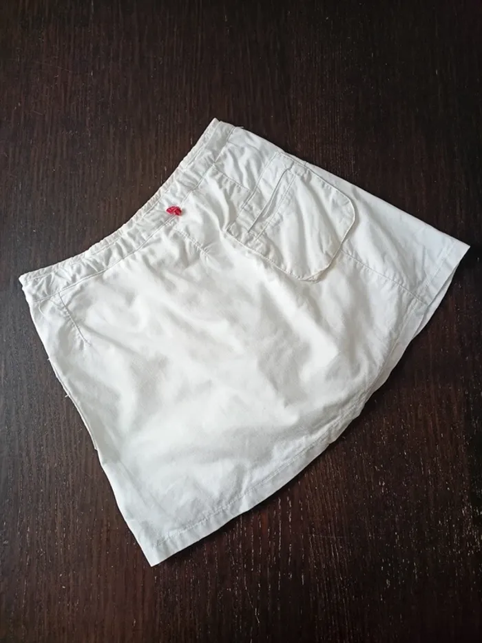 Jupe short en jean blanche 8 ans N*0936 - photo numéro 2