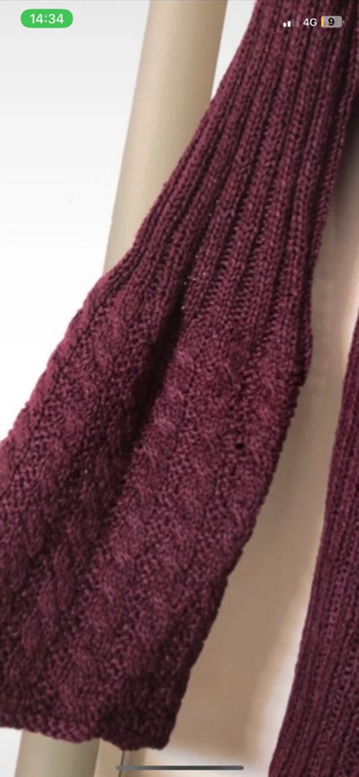 Pull d’hiver tricot/ laine . Sweat long . Pull d’hiver Ww taille M - photo numéro 5