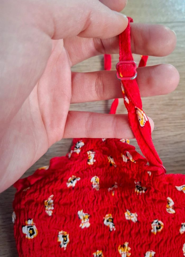 Débardeur Crop top rouge pimkie 36 - photo numéro 3