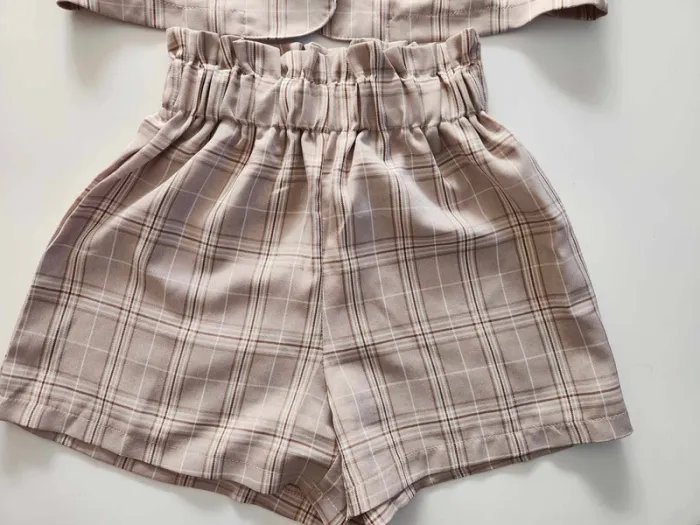 ensemble Blazer Short Shein Carreaux XS - photo numéro 3