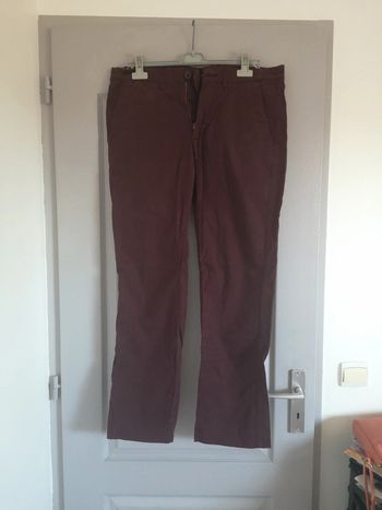 Pantalon homme bordeaux