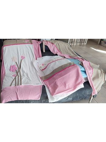 Ensemble lit bébé Nougatine fille