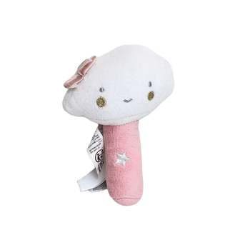 Hochet nuage rose