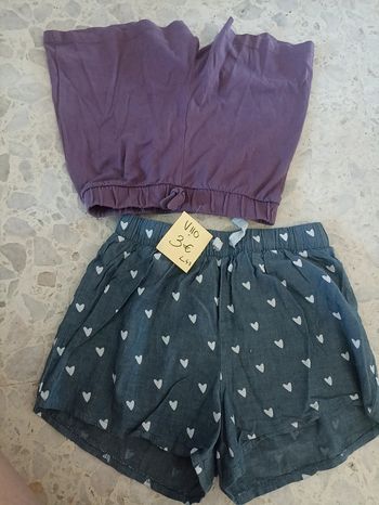 2 shorts léger 8 ans