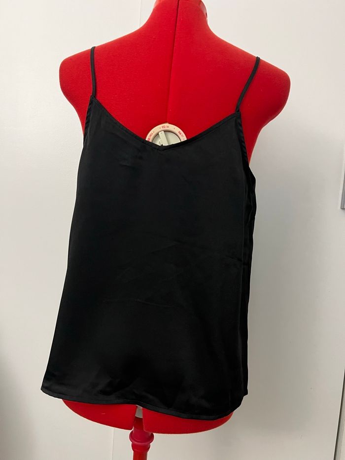 Débardeur fluide satiné noir Kiabi - photo numéro 4