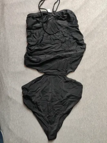 Maillot de bain grossesse deux pièces bikini noir CalinKalin taille 38
