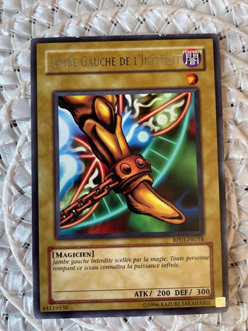 Carte Yu-Gi-Oh! - Jambe Gauche de l’Interdit - RP01-FR018