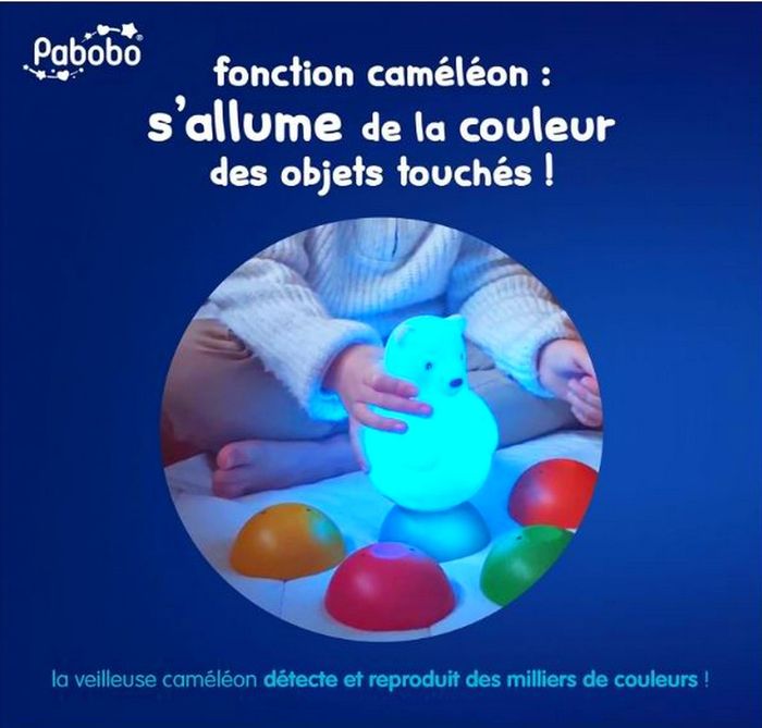 Pabobo - Veilleuse - Lumicolour - Bébé & Enfant - Portable - - photo numéro 4