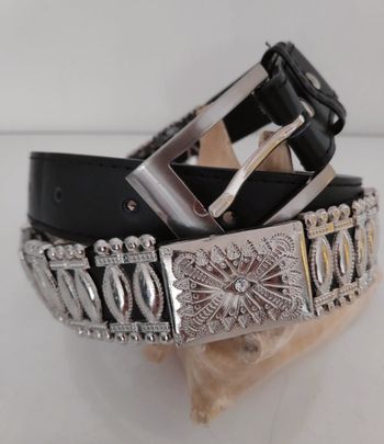 Ceinture couleur argenté