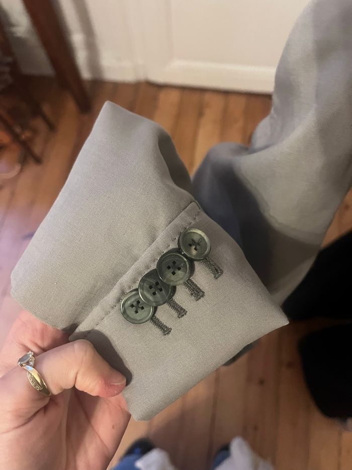 blazer taupe/ gris - photo numéro 4