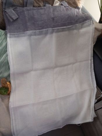 Rideaux blanc/ gris