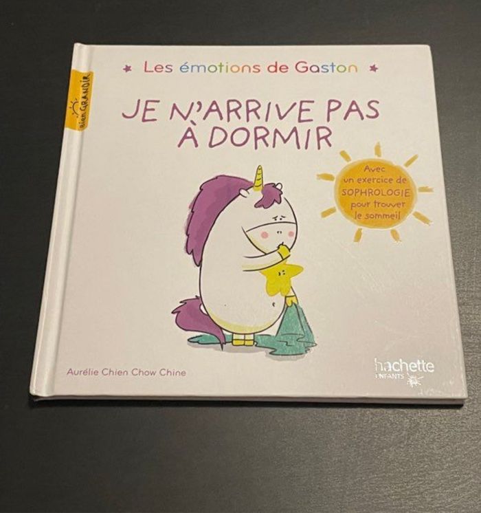 Livre les émotions de Gaston je n’arrive pas à dormir