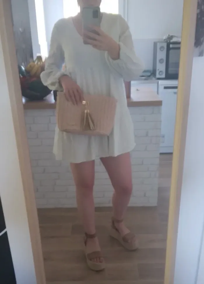 🦩Sac en osier rose Flora&Co neuf🦩