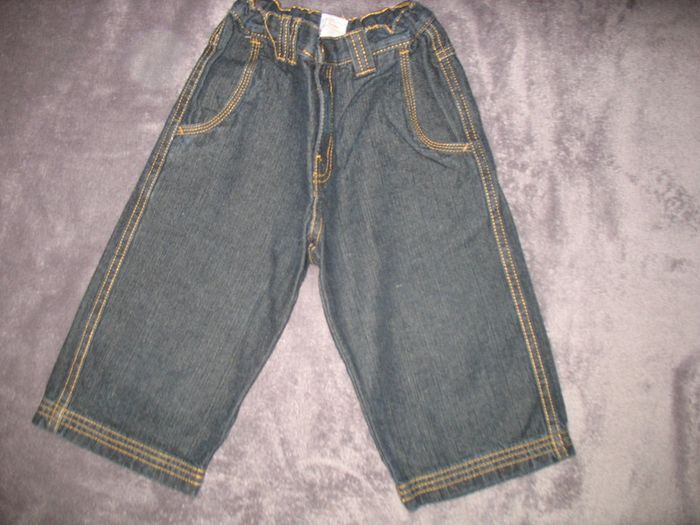 BERMUDA JEAN BLEU FONCÉ GARÇON - LA REDOUTE - 8 ANS - n°03 - photo numéro 3